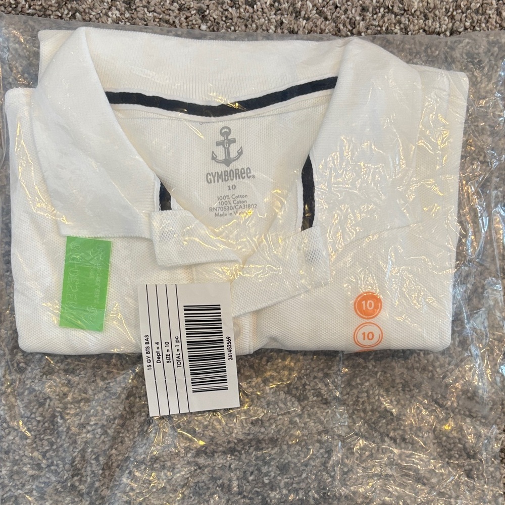 Gymboree White Polo long sleeve